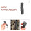 LED Keychain Flashlight  Portable Torch USB Rechargeable Small Handheld Light for Camping Outdoor Emergency 6