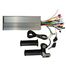 36V 1500W Brushless Motor Controller LCD Power Display Lock Throttle Kit E-Bike Tricycle Repair with Lock Throttle