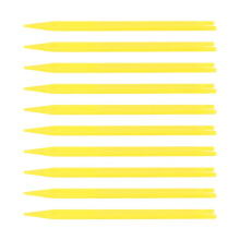 10 Pcs Yellow Plastic Fishing Net Repair Needle Shuttles Bobbin 2#