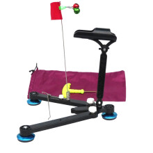 Ice Fishing Rod Holder with Ice Anchor and Fishing Bells, Adjustable Fishing Rod Stand Pole Holder Portable Rod Racks
