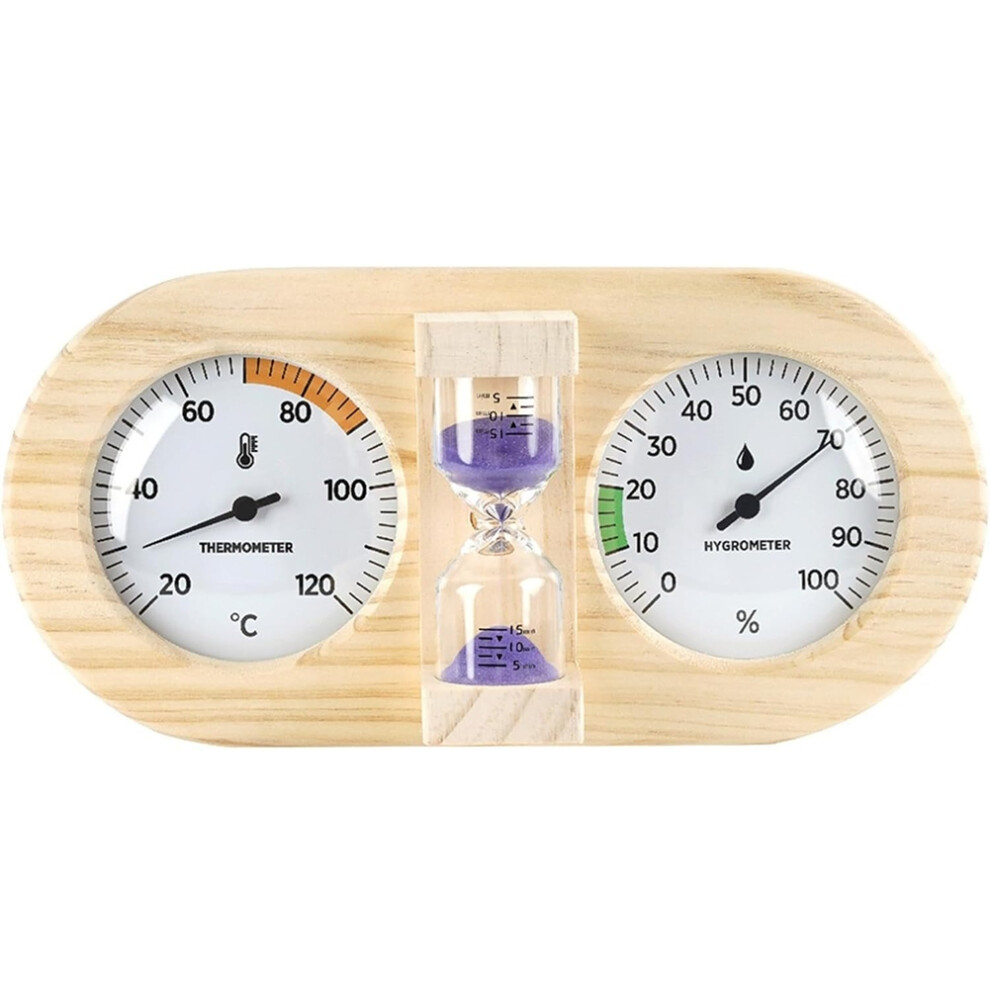 Sauna Thermometer And Hygrometer Combo - Precise Temperature & Humidity Gauge For Sauna Roomsk,Duals Dials Display 4711791594802