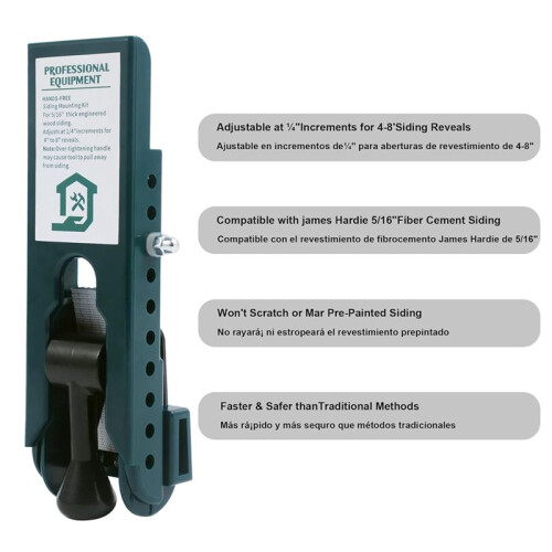 Siding Installation Tools,Siding Mounting Kit for Use 5/16Inch Fiber Cement Siding,Lap Siding Gauge,Siding Tools 2