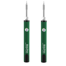 Kit de Ferro de Soldar com Rosca 510, 3 Níveis de Tensão Ajustável, Ponta de Ferro de Soldar e Bateria Recarregável USB de 650mAh