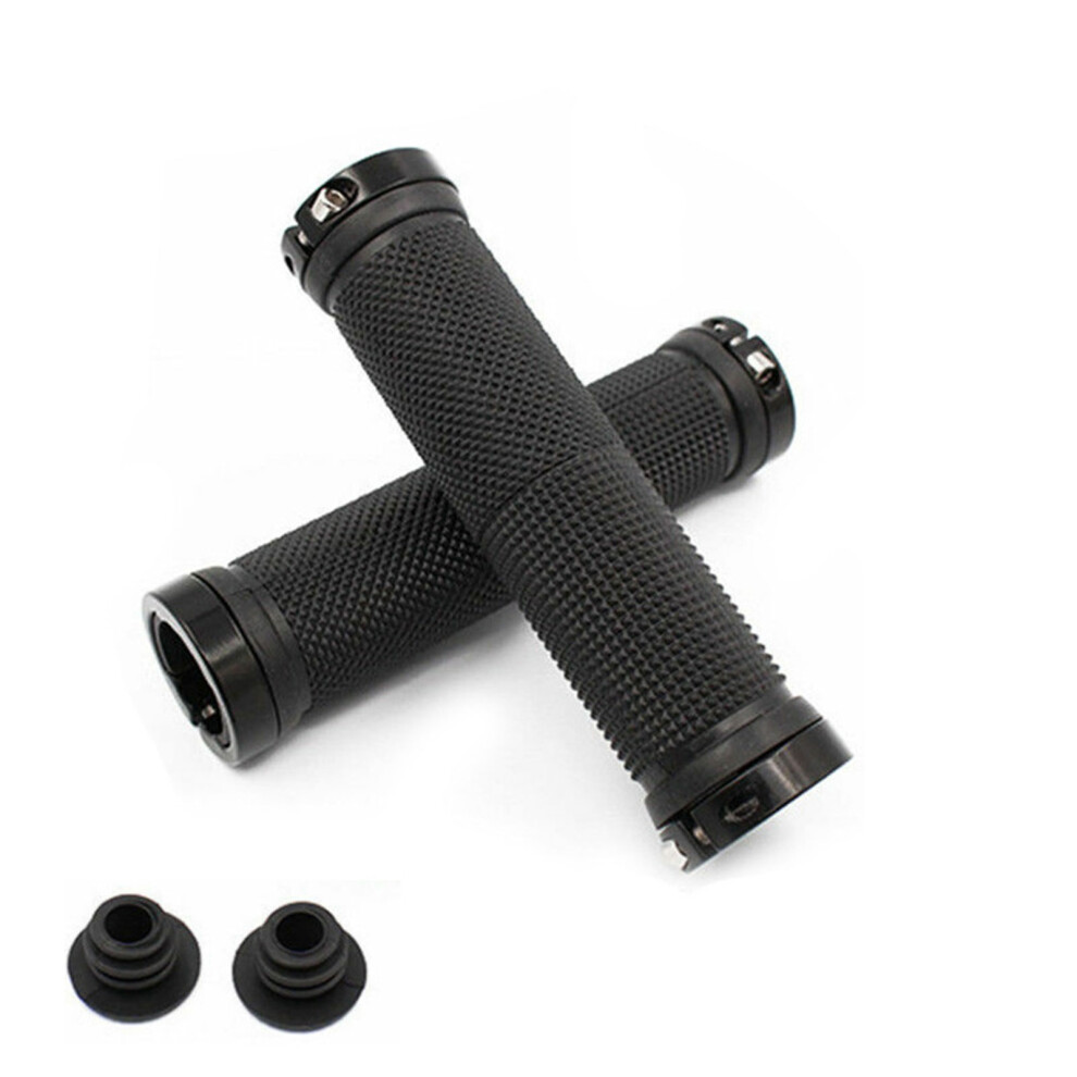 (Black) Bmx Mtb Bike Grips - Non-Slip Comfort Handlebar Cover Black 6001832674890