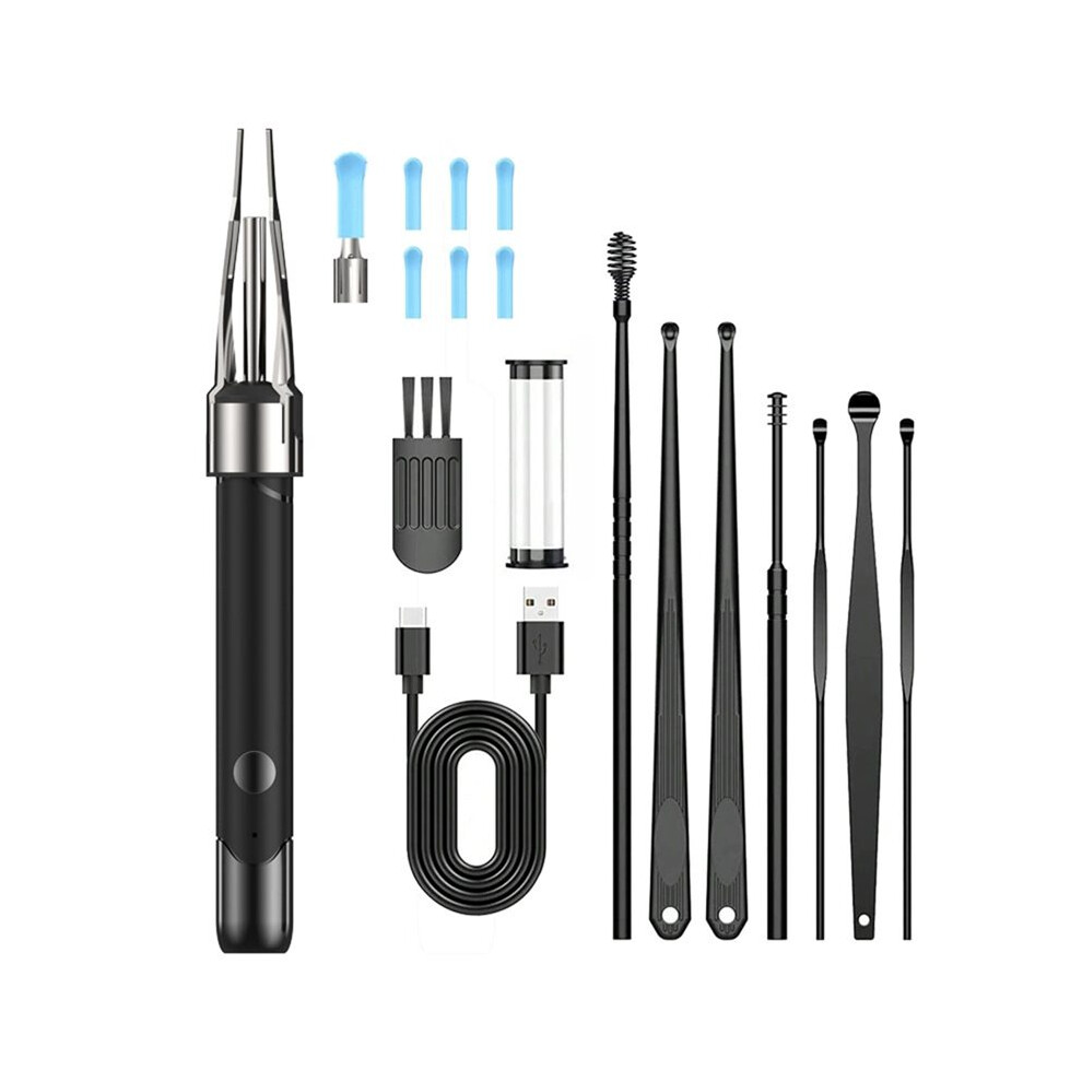 Melitt Hd Visual Ear Cleaner With Camera With Tweezers Wireless Otoscope Ear Pick For Pick Remove Ear Dirt Health Care A