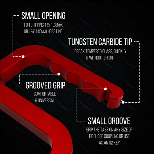 Snagger Tool for Firefighting Firefighter Hose Handling Tool  Durable Gear for Firefighters 2