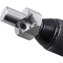 Bench Dog Hole Chamfer Reamer - Alloy Steel for Woodworking, Polished Finish, Hex Shank for Electric Drills