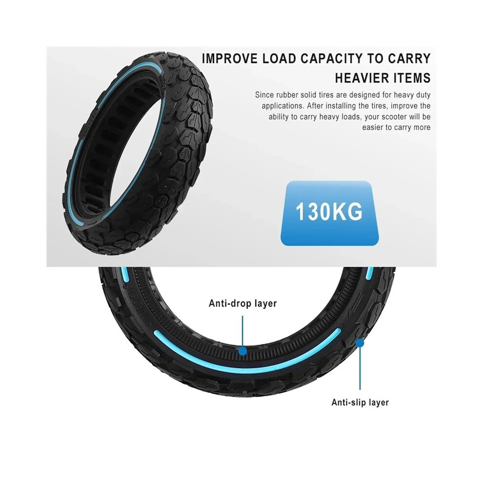 8.5 Inch Off-Road Solid Tyre For M365 Pro 1S Pro2 Mi3 Electric Scooter, Non-Pneumatic Honeycomb Rubber 2Pcs 6031250362611