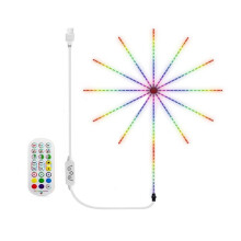 Waterdichte -Lichtslinger met Vuurwerkfunctie en USB-Aansluiting voor LED-Verlichting, Ideaal voor Buiten, Tuin, Slaapkamer en Kerstdecoratie