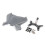 Motorcycle Windshield Windscreen Wind Deflector Fairing for  CB 500 CB500 Hornet 2024 2025 Grey 6