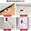 Spin Mop , Base, Handle Replacement Microfiber Spin Mops, 2 Microfiber Mop Refills, 1 Triangle  Cover and Handle 3