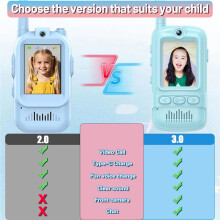 New Kids Video Walkie Talkie with Fun Features Long Endurance Outdoor Communication Children'S Toy