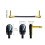 3PCS Guitar Patch Cables Right Angle 30CM Guitar Cable for Guitar Effect Pedals Electric Guitar Effect Connector Cable A 6