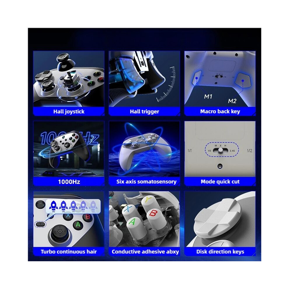 G6s Wireless Game Controller Dual Hall Joystick Six-Axis Burst Key For Android Ios Pc 6032603726746