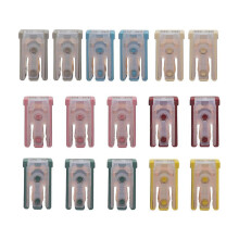 16Pcs Slotted Automotive Shaped Fuse Kit 15A-60A 32V Shaped Fuse Kit Car Fuses Assortment Replacement Fuses