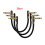 3PCS Guitar Patch Cables Right Angle 30CM Guitar Cable for Guitar Effect Pedals Electric Guitar Effect Connector Cable B 4