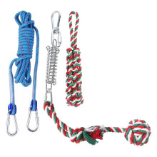 Dog Outdoor Bungee Solo Hanging Toy, Tether Tug of War Toys for Pitbull Small Large Aggressive Chewers Dogs to Exercise