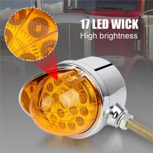 2 Feux Arrière de Camion avec 17 LED, Feu Stop, Clignotant 12 V et Feux de Position Latéraux pour Fourgonnette et Camion
