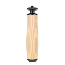 Wooden Handle Camera Grip Stabilizer Handgrip with 1/4 Inch Screw Port Universal DSLR Mirrorless Cage Side Handle A