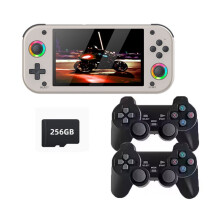 M26 Retro Handheld Game Console with 1Pair Handle 5.1Inch 256GB Open Source Pocket Video Player Support 30+ Simulators B