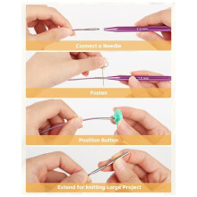 13 Sizes Circular Knitting Needles Set, 3.0-10.0 mm with Leather Case & 4 Cables, Ideal for Blankets