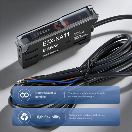 BERM Fiber Optic Amplifier Sensor E3X-NA11 Through- Diffuse Reflection Infrared Sensing Photoelectric 1