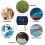 Professional PH Meter for Aquariums, Multi-Parameter Water Quality Monitor Professional Accurate Digital Tester US Plug 5