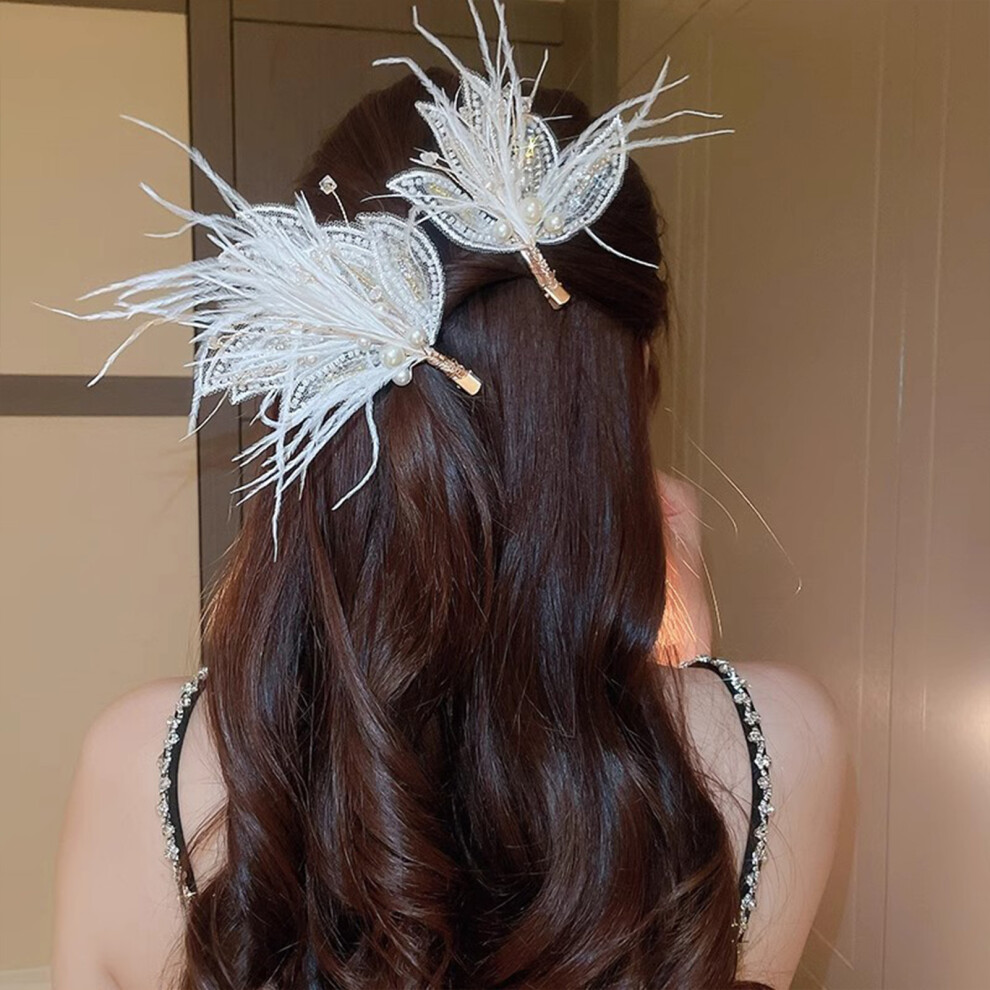 Dachuang Beauty Rhinestone Tassel Hair Clips For Thick Hair