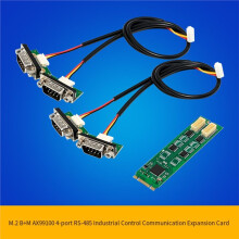 ST365 RS485 M.2 B+M AX99100 4-Port PCIe2.0 RS485 Industrielle Kommunikations-Erweiterungskarte