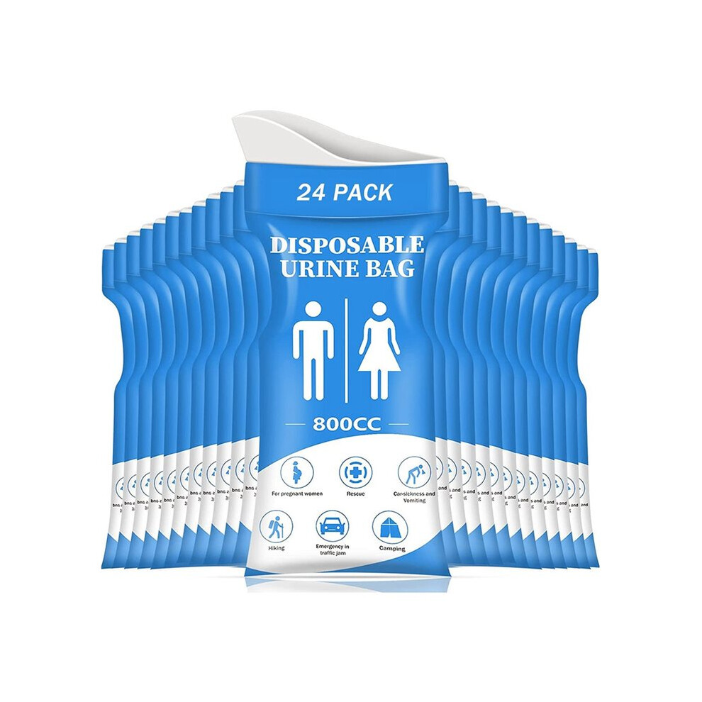 Disposable Urine Bag,24 Pcs Pee Bags For Travel For Women/Men, 800Ml Emergency Portable Urinal Bag And Vomit Bags 4712712962885