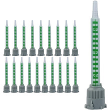 20 PCS Epoxy Mixing Nozzle Adhesive Mixing Nozzle Tip for Resin Adhesive Cartridges 50ml (1:1 & 2:1 Ratio)