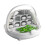 Breathable Hole Silkworm Breeding Box Folable Handle Visible Door Silkworm Observation Cabin Plastic Insect  Cage 3