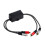 2-Way RCA Audio Isolator RCA Audio Noise Reduction Isolator Ground Loop Audio Isolator Audio Noise Filter Suppressor 3