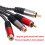 2-Way RCA Audio Isolator RCA Audio Noise Reduction Isolator Ground Loop Audio Isolator Audio Noise Filter Suppressor 4