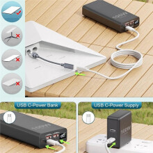 For Starlink Type-C Female to Male Power Cord Adapter, USB C Female to Male Fast Charging Cable Power Cable
