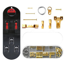 104-Piece Picture Hanging Tools Kit with Level, No Measurement Needed for Perfect Alignment