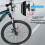 Backlight Bike Computer Waterproof Round Shaped Bike Computer Backlight Screen Cycle Odometer 7