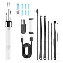 Nettoyeur D'Oreilles Visuel HD avec Caméra et Pince à Épiler, Otoscope Sans Fil, Cure-Oreilles pour un Nettoyage Sûr et Hygiénique des Oreilles B