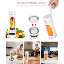 Personal Portable Blender - Smoothies & Shakes - 20Oz/600ml Large Capacity High Power Cordless Blender (White)