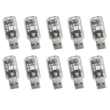 10pcs Voice Lamp USB Voice Lamp USB Lamp AI Air Conditioner Companion Night Light Colorful Night Lights