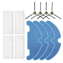 12PCS Replacement Parts for M310 Robot Vacuum Cleaner Accessories Side Brush Mop Cloth Hepa Filter