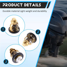 140F 60C Thermostat for 4 Stroke F 75 80 90 100 150 200 225 250 Outboard Motor 67F-12411-01 67F-12411-00