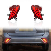LED Rear Bumper Reflectors Tail Lights for Highlander 2021-2025 Fog Lamp Brake Light Sequential Turn Signal Light