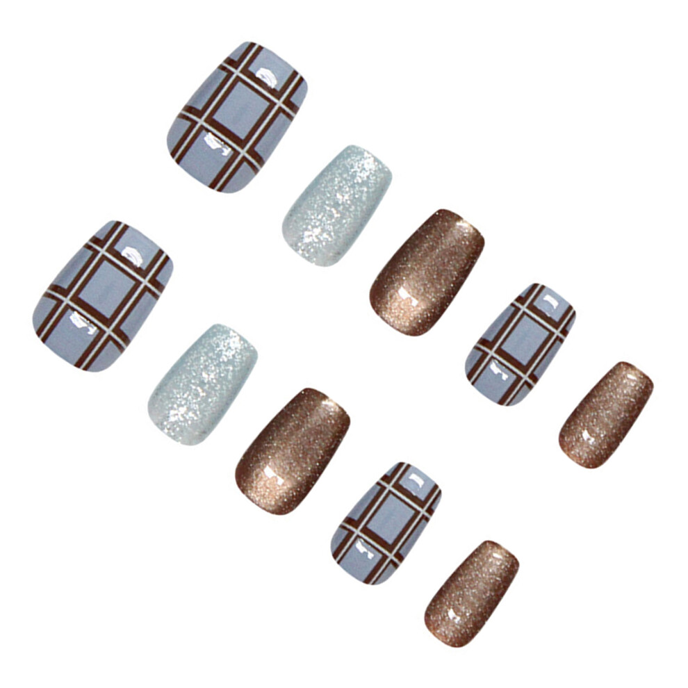 Dachuang Beauty (Xs) Glitter Resin Fake Nails - Zero Pressure