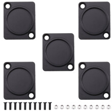 5PCS Panel Mount Blank Plate, D-Type Cover Plate Patch Board, Panel Base for Connectors and XLR Connectors