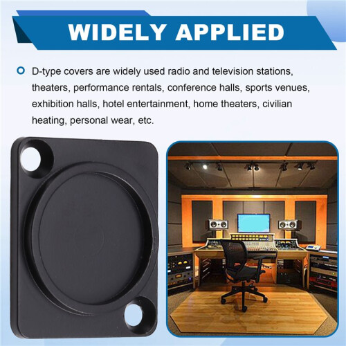 5PCS Panel Mount Blank Plate, D-Type Cover Plate Patch Board, Panel Base for Connectors and XLR Connectors 2