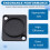 5PCS Panel Mount Blank Plate, D-Type Cover Plate Patch Board, Panel Base for Connectors and XLR Connectors 5