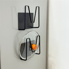 Magnetic Pot Lid Holder for Refrigerator, Stainless Steel Organizer for Kitchen Storage