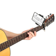 Chitarra Elettrica con Capotasto, Spartiti, Chitarra, Supporto per Telefono, Capotasto per Musica Folk, Supporto per Trasmissione Dal per VIVO