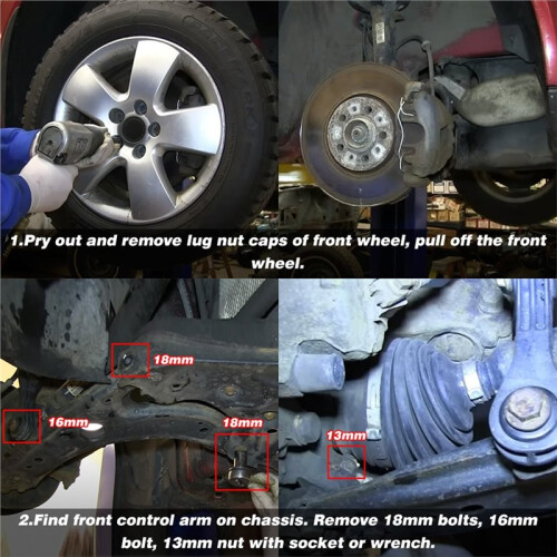 Front Control Arm Bushing Kit for  Beetle 98-06 /  85-06 /  85-06 Polyurethane PQY-CAB01 Car Accessories 2